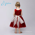 Sashes Bow Crystal Tulle Satin Flower Girl Dress Of 9 Years Old